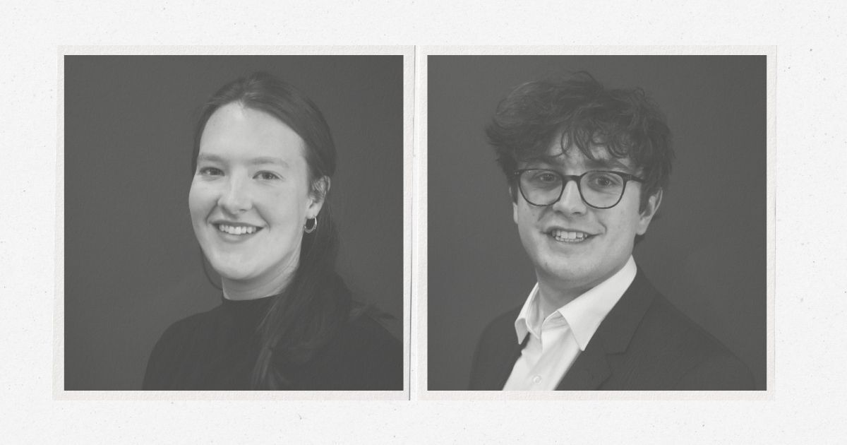 2026 Antarctic scholarship recipients Emilija Reuter and Cullen Mackay