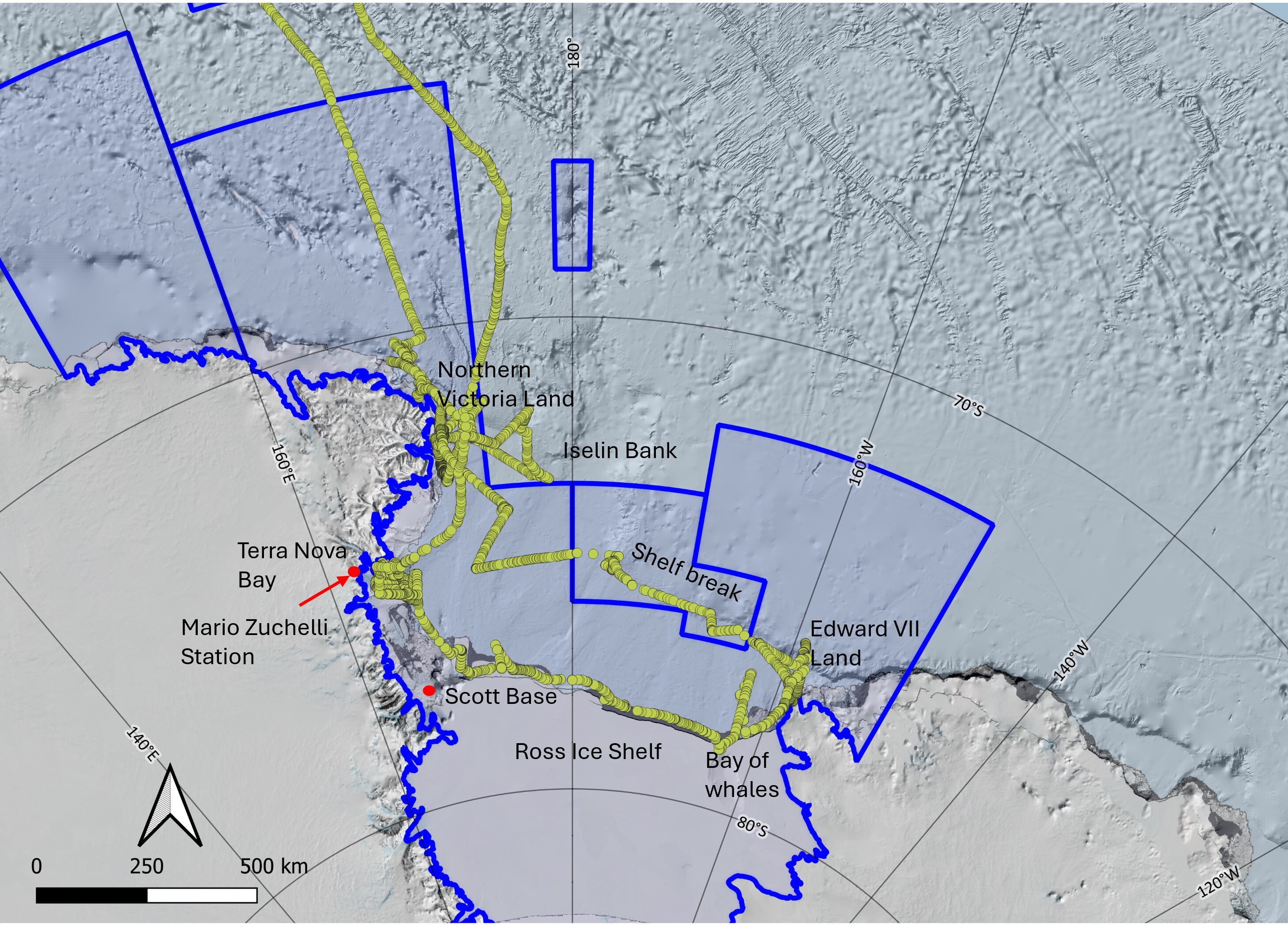 The track of the Laura Bassi in Antarctica 29 February 2024 Position data kindly provided by Starboard Maritime Intelligence Starboard nz