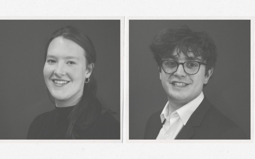 2026 Antarctic scholarship recipients Emilija Reuter and Cullen Mackay