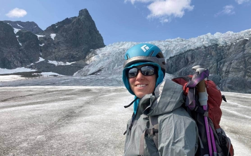 Lauren Vargo glacier researcher photo by Hannah Perrine Mode via Stuff
