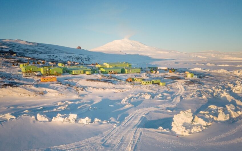 Scott Base with Mt Erebus in background 23 October 2023 Anthony Powell Antarctica New Zealand Medium